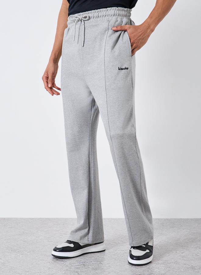 Styli Men Grey Embroidered Relaxed Joggers - Image 4